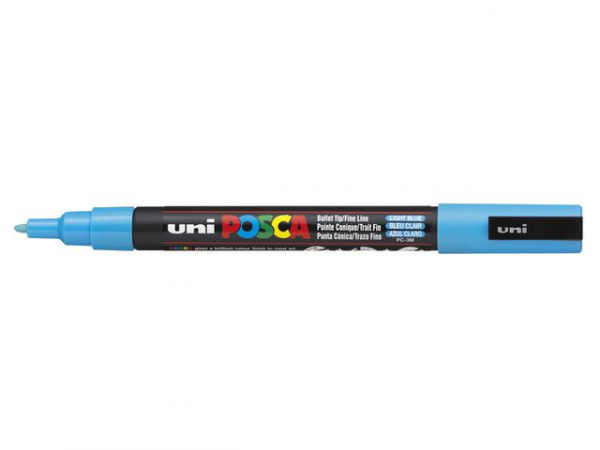 Paintmarker Uni Posca Pc-3M Lys Blå