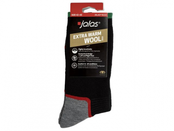 Ullsokk Jalas 8222 36-38 Sort/Rød