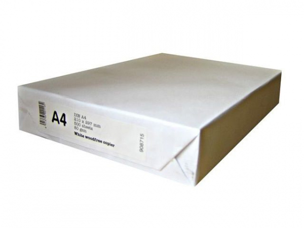 Kopipapir Nøytralt A4 80G (500 ark/pk, 5 pakker)