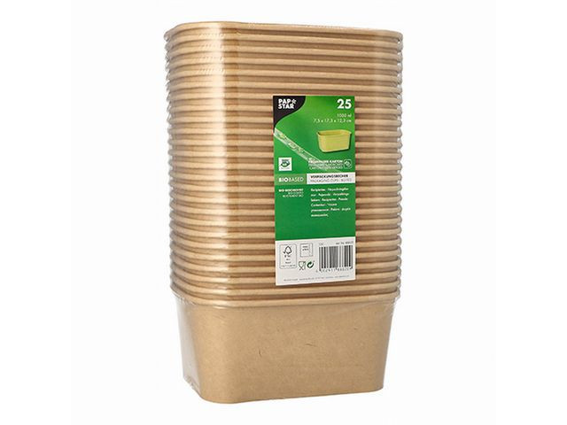 BildeMatbeger Papp 1000Ml 173X123X75Mm (25 stk)