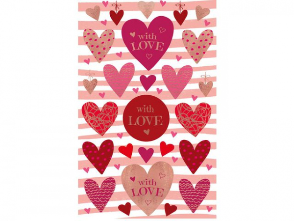 Etikett Avery Dekor Hjerter Love