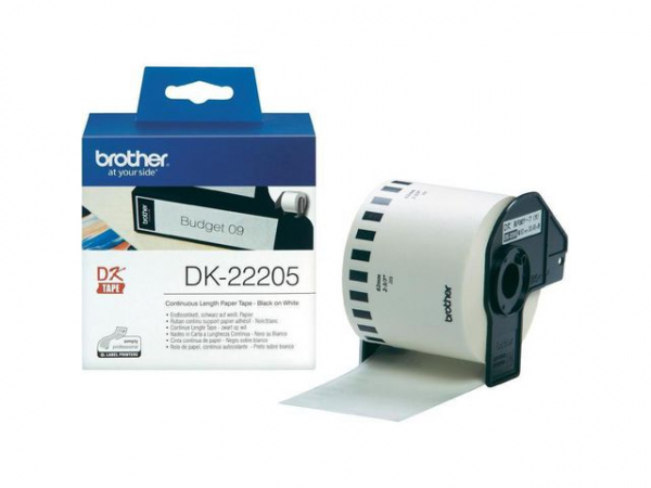 BROTHER Tape DK22205 62mm Black on White