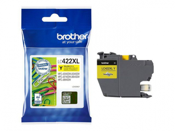 Blekk Brother Xl Lc422Xly Gul