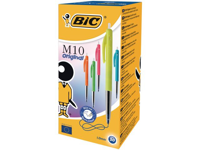 BildeKulepenn Bic M10 Clic Fun Blå (50 stk)