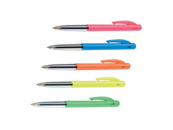 Kulepenn Bic M10 Clic Fun Blå (50 stk)