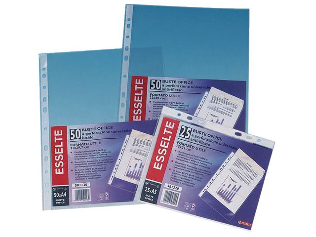 BildePlastlomme Esselte A4 Topp 38My (100 stk)