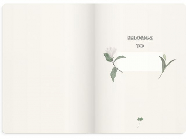Notatbok Burde Deluxe A5 Floral