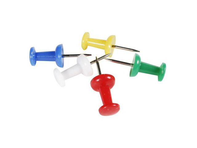 BildeKartnåler Exacompta 10X7Mm Ass (200 stk)
