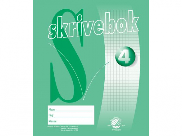 Skrivebok 17X21 80G 24Bl 5X5 Rutet (20 stk)
