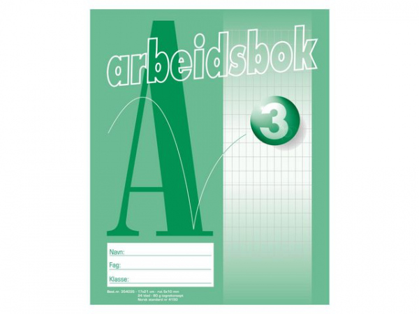 Arbeidsbok 17X21 80G 5X10 Rutet (20 stk)