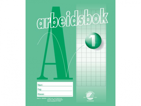Arbeidsbok 17X21 80G 10X10 Rutet (20 stk)