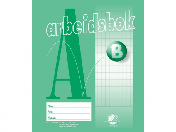 Arbeidsbok 17X21 80G 7X11,5 Rutet (20 stk)