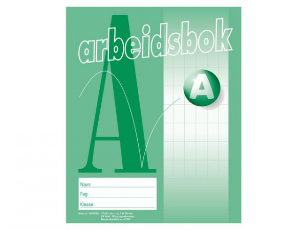 Arbeidsbok 17X21 80G 11X18 Rutet (20 stk)