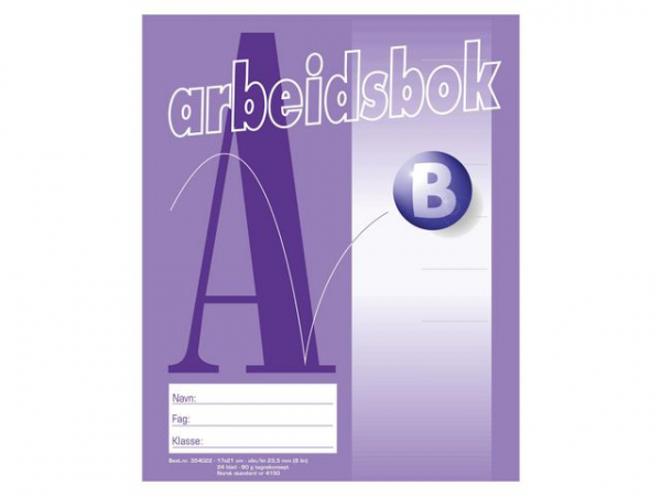 Arbeidsbok 17X21 80G 23,5Mm Ulin/Linjert (20 stk)