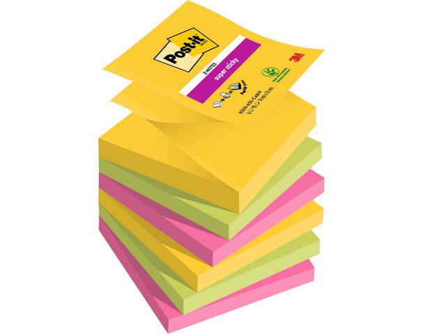 BildeNotatblokk Post-It Sszn 76X76 Carniva (6 stk)