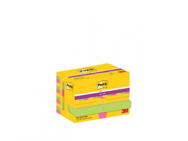 Notatblokk Post-It Ssn 48X48 Carival (12 stk)