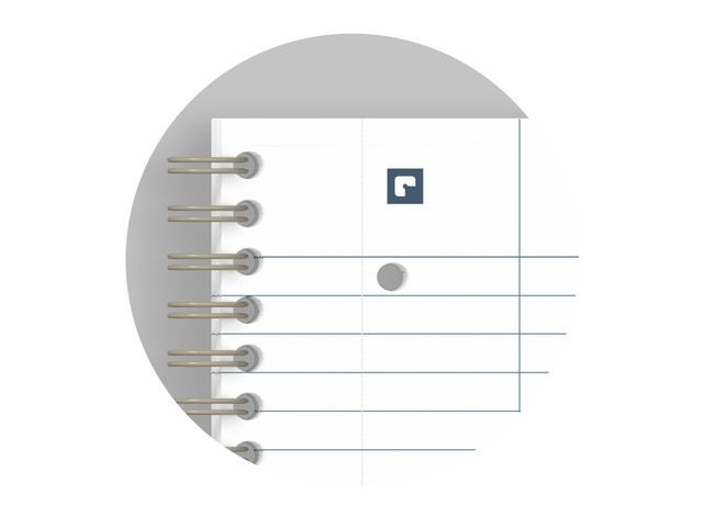 BildeNotatbok Oxford Origins A4+ Lin 90G Sort (5 stk)