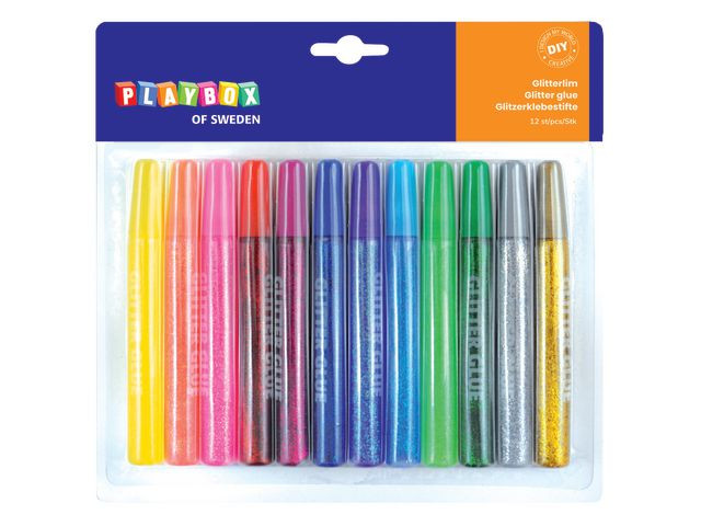 BildeGlitterlim Playbox (12 stk)