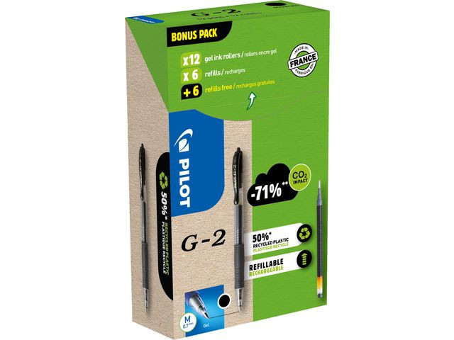 BildeGeleroller Pilot G2-7 Sort (12+12)