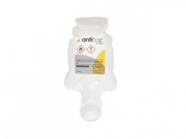 Hånddesinfeksjon Antibac Softbag Gel0,7L (12 stk)