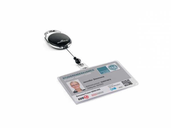 Kortholder Durable M/Snelle Trykknapp
