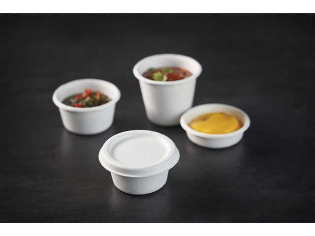 BildeDressingbeger Duni Bagasse 85Ml (150 stk)