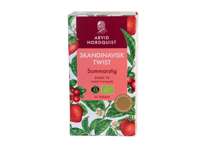 BildeTe An Jordbær Og Tranebær, Sort Te (25 stk)