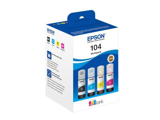 BildeEPSON Ink C13T00P640 104 Multipack Ecotank