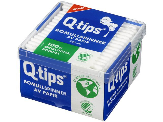 BildeBomullspinner Q-Tips Papir (206 stk)