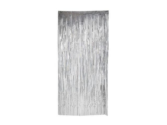 BildeGlittergardin 92X240Cm Sølv