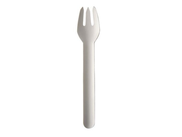BildeGaffel Pure Papp 15,5Cm Hvit (100 stk/pk, 10 pakker)