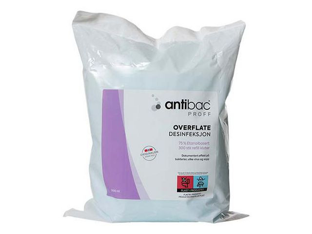 BildeOverflatedesinfeksjon Antibac 75% Refill (2 pakker)