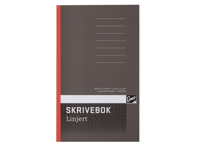 BildeSkrivebok Emo 10,5X17 70G 48Bl Linjer (10 stk)