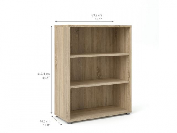 Reol Prima M/2 Hyller Eik Kolli 1/2