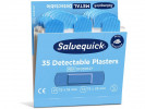 Plaster Salvequick Detectable Blå (6X35)
