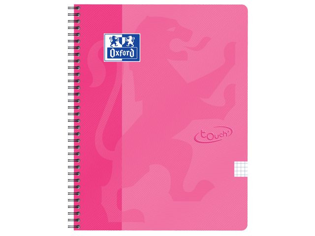 BildeNotatbok Oxford Touch A4+ 90G Rut Rosa