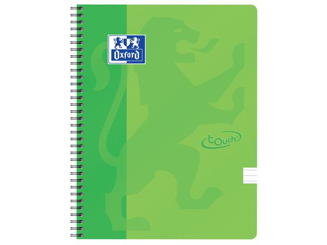 BildeNotatbok Oxford Touch A4+ 90G Lin Grønn