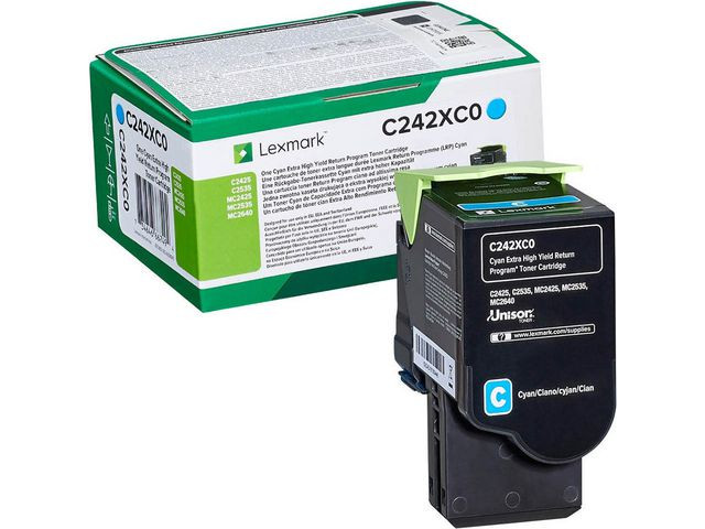BildeToner Lexmark C242Xc0 Cyan