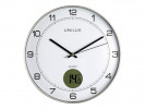 Veggur Unilux Tempus Ø30,5Cm M/Temp Sølv