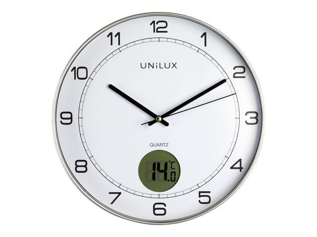 BildeVeggur Unilux Tempus Ø30,5Cm M/Temp Sølv