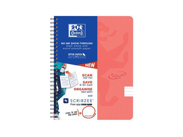 BildeNotatbok Oxford Touch A5+ 90G Lin Orange