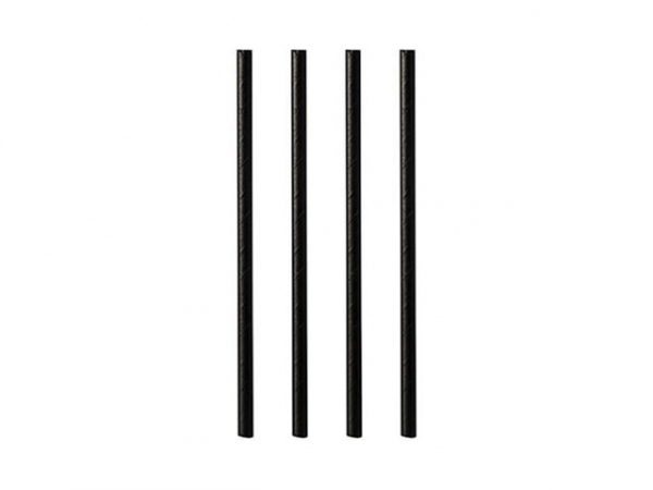 Papirsugerør Pure 0,8X21Cm Sort (100 stk)