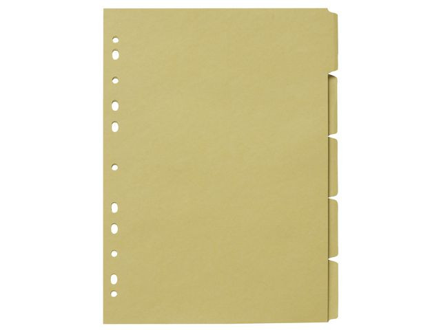 BildeSkilleblad A4 5-Delt 150G Mørk Manilla