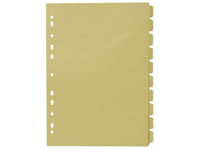 BildeSkilleblad A4 10-Delt 150G Mørk Manilla