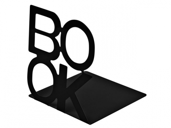 Bokstøtte Burde Book Sort (2 stk)
