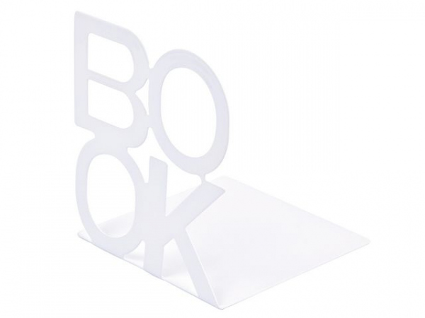 Bokstøtte Burde Book Hvit (2 stk)