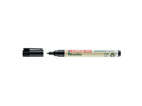 Merkepenn Edding 25 Ecoline Sort (10 stk)