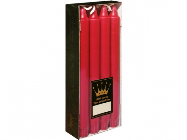 Kronelys Diana Stearin Rød 9 Timer (8 stk)