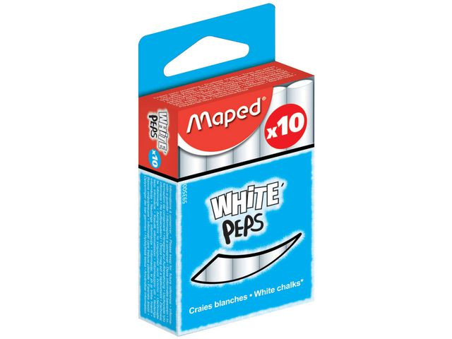 BildeKritt 1 Hvit (10 stk)