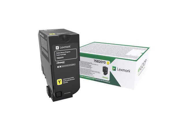 BildeToner Lexmark 75B20Y0 Gul
